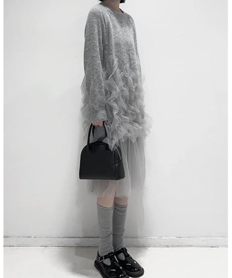 docking knit dress / 2color　hm1905