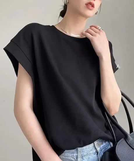 wide shoulder t-shirt / 5color　hm1348