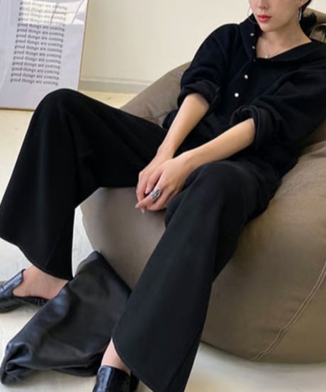 wide pants two-piece / 2color　hm1006