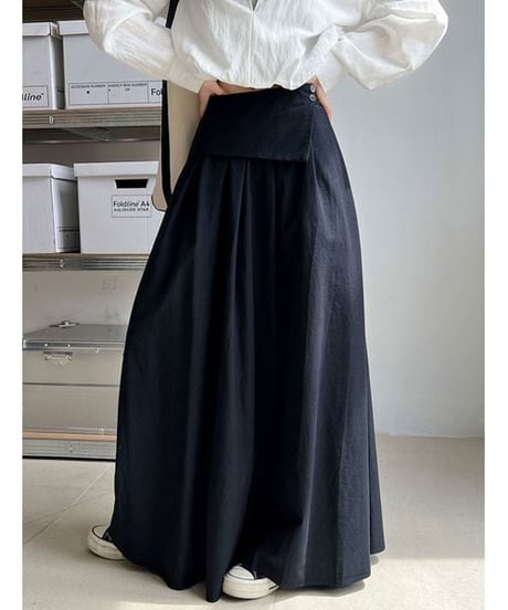 draped front skirt / 3color　hm2231