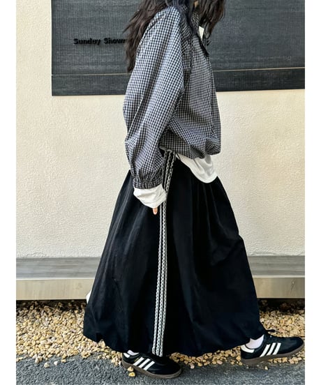 gathered balloon skirt　hm2079