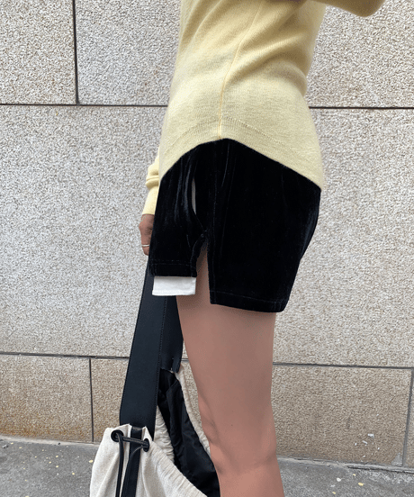 thin simple knit top / 3color　hm1288