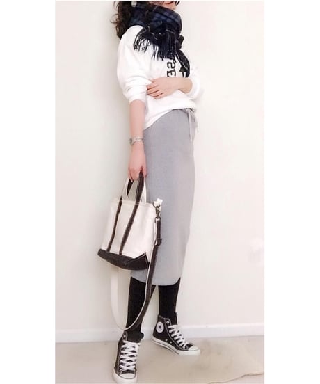 sweatshirt & skirt setup / 2color　hm2036