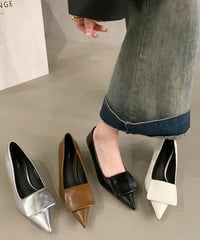 pointed toe design pumps / 4color　hm1904