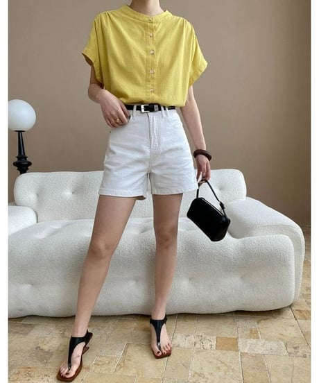 front button blouse / 3color　hm2313