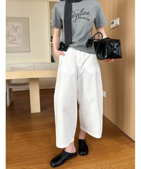 wide cropped pants / 2color　hm2328