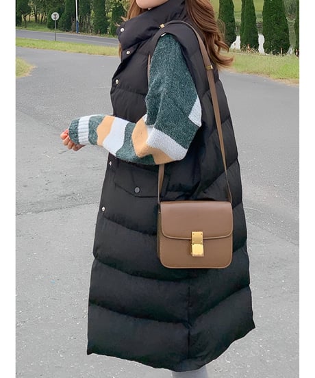 long down vest / 3color　hm1877