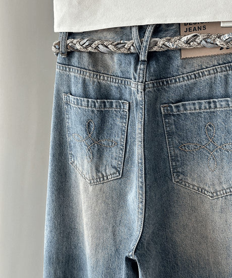 wide denim pants　hm2806