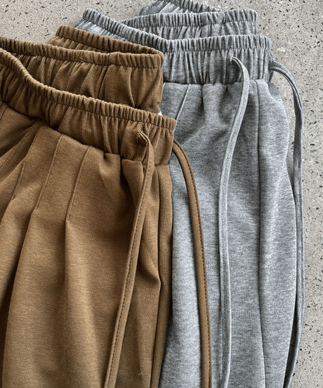 wide leg sweatpants / 4color　hm2727