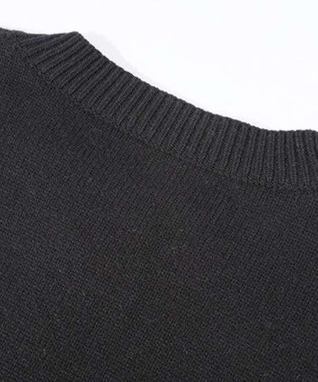 oversize crewneck cardigan / 2color　hm2714