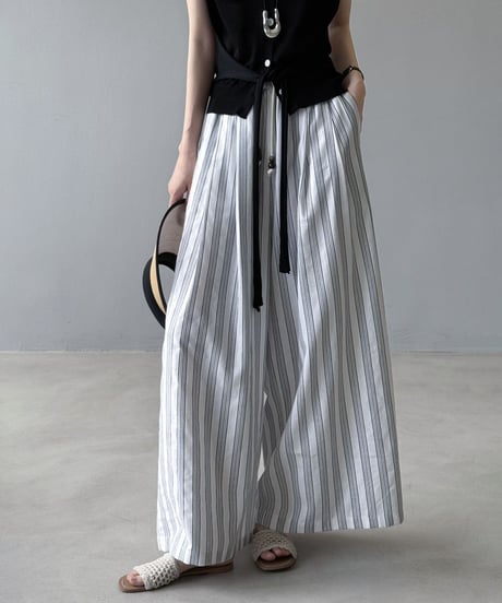 stripe wide pants / 3color　hm2310