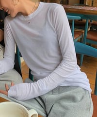 slim fit bottoming shirt / 2color　hm1037