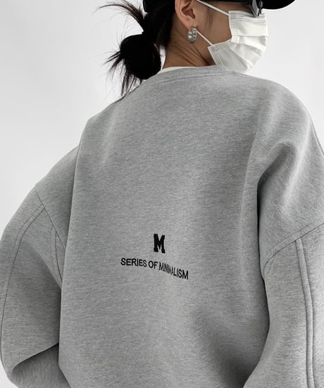 《即納》embroidered pullover / 3color　hm1995