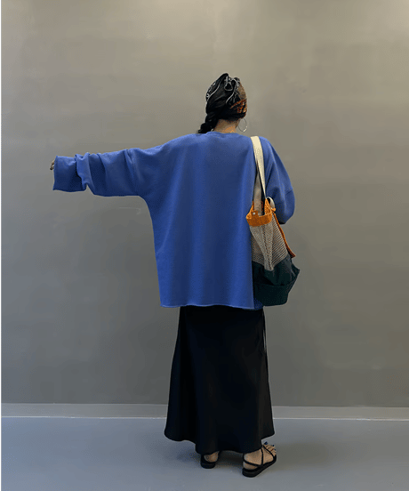 oversized cotton sweatshirt / 2color　hm1906