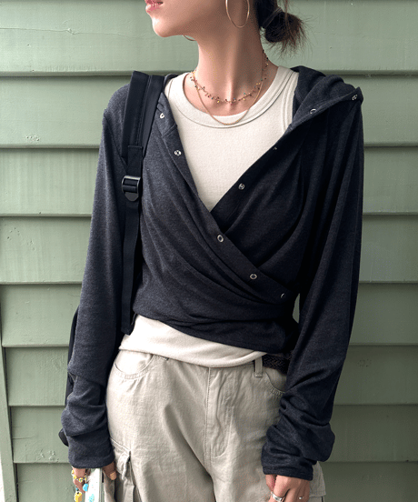 cache-coeur cardigan / 2color　hm1329