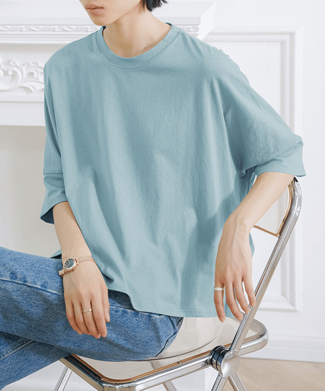 side slit tee / 8color　hm2963
