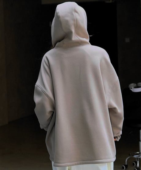double zipper hoodie / 2color　hm1733