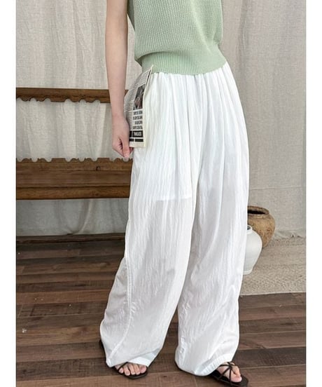 flowy wide pants / 4color　hm2321