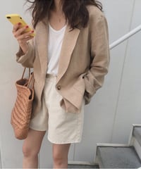 linen loose jacket　hm2925