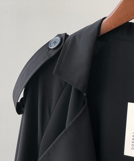 drape trench coat / 2color　hm2040