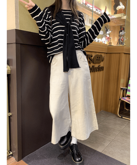 layered knit top / 2color　hm2668