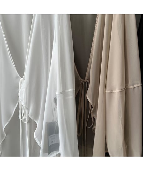 sheer layerd cardigan / 3color　hm2879