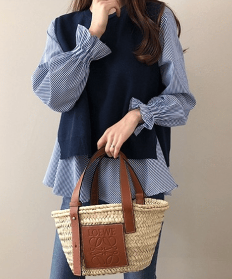 vest & blouse set / 3color　hm2648