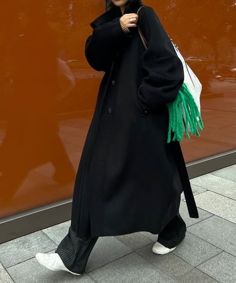 【wool100%】wool long coat / 2color　hm1785