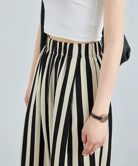 relaxed stripe pants　hm2373