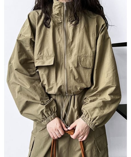 zip blouson & skirt / 2color　hm2016