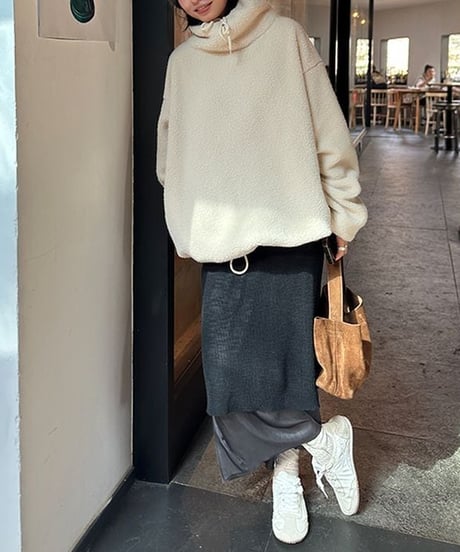 plush fleece hoodie / 2color　hm1767