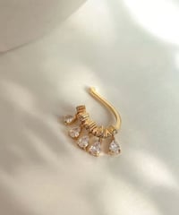 fringe stone ear cuff　hm1559