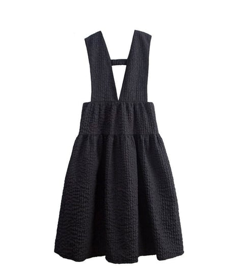 v neck strap dress　hm2026
