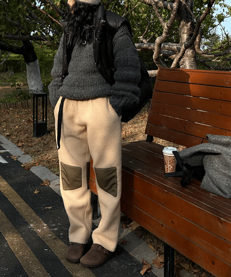 casual fleece pants / 2color　hm1752