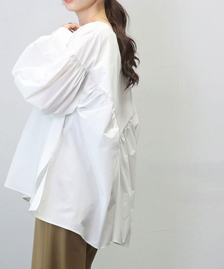 loose back blouse / 3color　hm2581