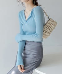 rib fit knit top / 6color　hm2807