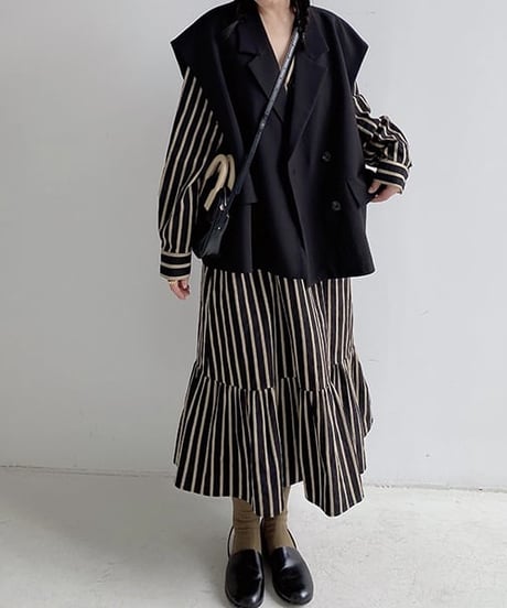 classical striped dress　hm1657