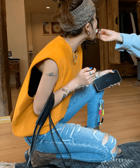 sleeveless sweat pullover / 2color　hm1445