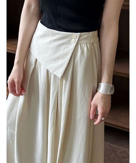 draped front skirt / 3color　hm2231