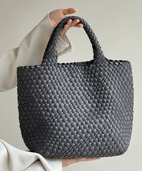 braided big tote bag / 9color　hm1926