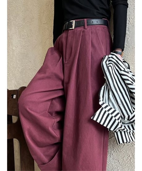 neutral wide pants / 2color　hm2070