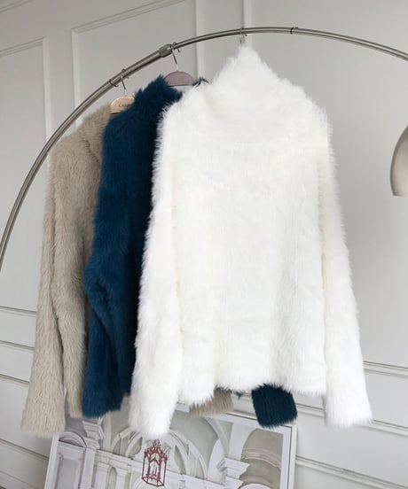 shaggy knit pullover / 3color　hm1893
