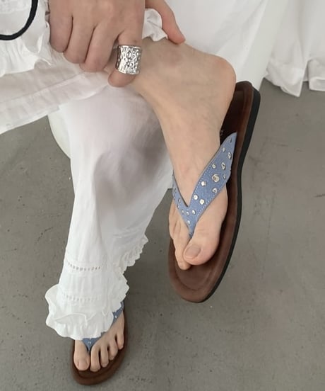 studs strap sandal / 4color　hm2259