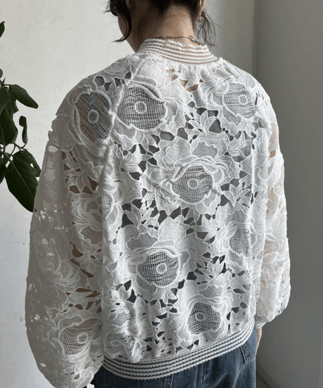 lace short jacket / 2color　hm2968