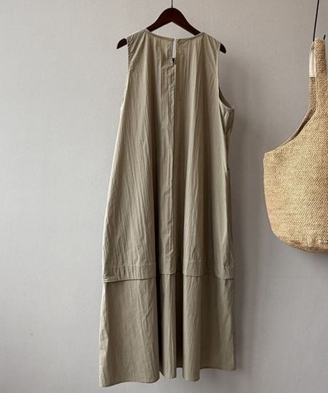 v-neck loose dress / 2color　hm2327