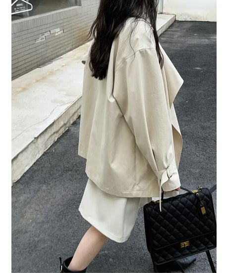 asymmetrical jacket / 2color　hm2057