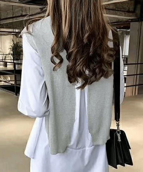 vest & blouse set / 3color　hm2648