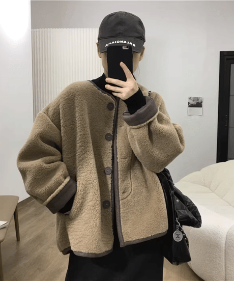 reversible boa blouson / 3color　hm2715