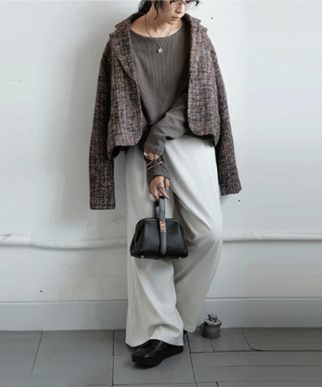 boat neck pullover / 5color　hm2638