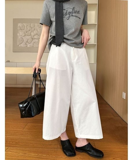 wide cropped pants / 2color　hm2328
